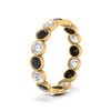 Load image into Gallery viewer, 2.40-carat-black-diamond-bezel-eternity-ring-in-yellow-gold-FDEWB10558-0.15CTGBLACKANGLE3-NL-YG