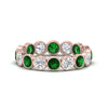 Load image into Gallery viewer, 2.40-carat-emerald-bezel-eternity-ring-in-rose-gold-FDEWB10558-0.15CTGEMGRANGLE3-NL-RG