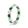 Load image into Gallery viewer, 2.40-carat-emerald-bezel-eternity-ring-in-white-gold-FDEWB10558-0.15CTGEMGRANGLE3-NL-WG