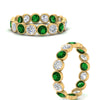 Load image into Gallery viewer, 2.40-carat-emerald-bezel-eternity-ring-in-yellow-gold-FDEWB10558-0.15CTGEMGRANGLE3-NL-YG