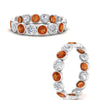 Load image into Gallery viewer, 2.40-carat-orange-sapphire-bezel-eternity-ring-in-white-gold-FDEWB10558-0.15CTGSAORANGLE3-NL-WG