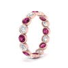 Load image into Gallery viewer, 2.40-carat-pink-sapphire-bezel-eternity-ring-in-rose-gold-FDEWB10558-0.15CTGSADRPIANGLE3-NL-RG