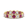 Load image into Gallery viewer, 2.40-carat-pink-sapphire-bezel-eternity-ring-in-yellow-gold-FDEWB10558-0.15CTGSADRPIANGLE3-NL-YG