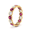 Load image into Gallery viewer, 2.40-carat-pink-sapphire-bezel-eternity-ring-in-yellow-gold-FDEWB10558-0.15CTGSADRPIANGLE3-NL-YG