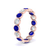 Load image into Gallery viewer, 2.40-carat-sapphire-bezel-eternity-ring-in-rose-gold-FDEWB10558-0.15CTGSABLANGLE3-NL-RG