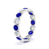 Load image into Gallery viewer, 2.40-carat-sapphire-bezel-eternity-ring-in-white-gold-FDEWB10558-0.15CTGSABLANGLE3-NL-WG