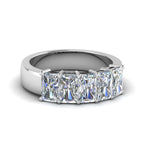 Load image into Gallery viewer, 2.5-ct.-diamond-radiant-5-stone-wedding-band-in-platinum-FD8008RABHAND-2.5CT-NL-WG.jpg