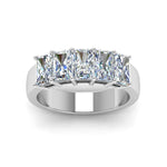 Load image into Gallery viewer, 2.5-ct.-diamond-radiant-5-stone-wedding-band-in-white-gold-FD8008RABHAND-2.5CT-NL-WG.jpg
