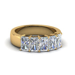 Load image into Gallery viewer, 2.5-ct.-diamond-radiant-5-stone-wedding-band-in-yellow-gold-FD8008RABHAND-2.5CT-NL-YG.jpg

