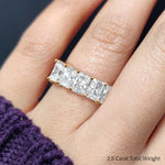 Load image into Gallery viewer, 2.5-ct.-diamond-radiant-5-stone-wedding-band-in-yellow-gold-FD8008RABHAND-2.5CT-NL-YG.jpg
