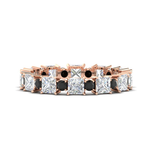2.50-carat-art-deco-princess-diamond-eternity-band-with-black-diamond-in-rose-gold-fdewb10256prgblacksleep-3.00mm-nl-rg