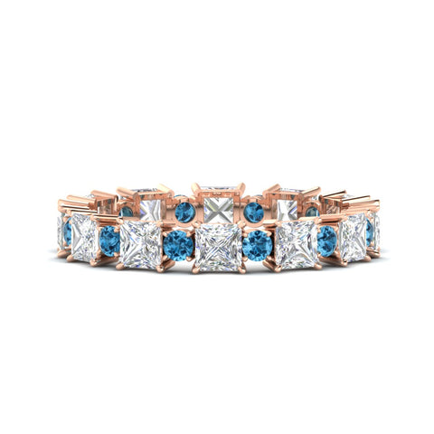 2.50-carat-art-deco-princess-diamond-eternity-band-with-blue-topaz-in-rose-gold-fdewb10256prgicbltosleep-3.00mm-nl-rg
