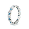 Load image into Gallery viewer, 2.50-carat-art-deco-princess-diamond-eternity-band-with-blue-topaz-in-white-gold-fdewb10256prgicbltoangle2-3.00mm-nl-wg