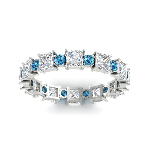 2.50-carat-art-deco-princess-diamond-eternity-band-with-blue-topaz-in-white-gold-fdewb10256prgicbltoangle5-3.00mm-nl-wg