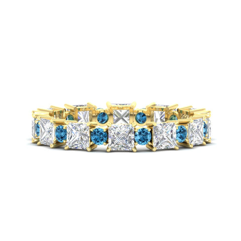 2.50-carat-art-deco-princess-diamond-eternity-band-with-blue-topaz-in-yellow-gold-fdewb10256prgicbltosleep-3.00mm-nl-yg