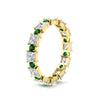 Load image into Gallery viewer, 2.50-carat-art-deco-princess-diamond-eternity-band-with-emerald-in-yellow-gold-fdewb10256prgemgrangle2-3.00mm-nl-yg