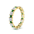 Thumbnail 96 - 2.50-carat-art-deco-princess-diamond-eternity-band-with-emerald-in-yellow-gold-fdewb10256prgemgrangle2-3.00mm-nl-yg