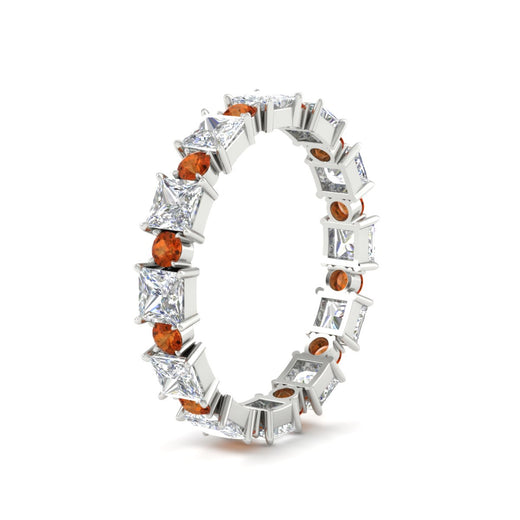 2.50-carat-art-deco-princess-diamond-eternity-band-with-orange-saphhire-in-white-gold-fdewb10256prgsaorangle2-3.00mm-nl-wg