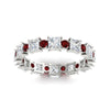 Load image into Gallery viewer, 2.50-carat-art-deco-princess-diamond-eternity-band-with-ruby-in-white-gold-fdewb10256prgrudrangle5-3.00mm-nl-wg