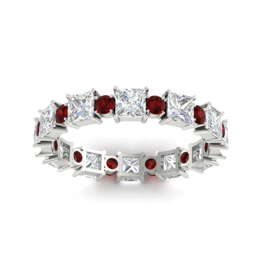 2.50-carat-art-deco-princess-diamond-eternity-band-with-ruby-in-white-gold-fdewb10256prgrudrangle5-3.00mm-nl-wg