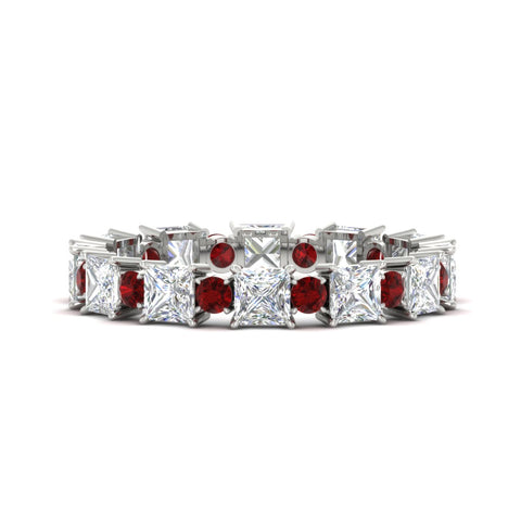 2.50-carat-art-deco-princess-diamond-eternity-band-with-ruby-in-white-gold-fdewb10256prgrudrsleep-3.00mm-nl-wg