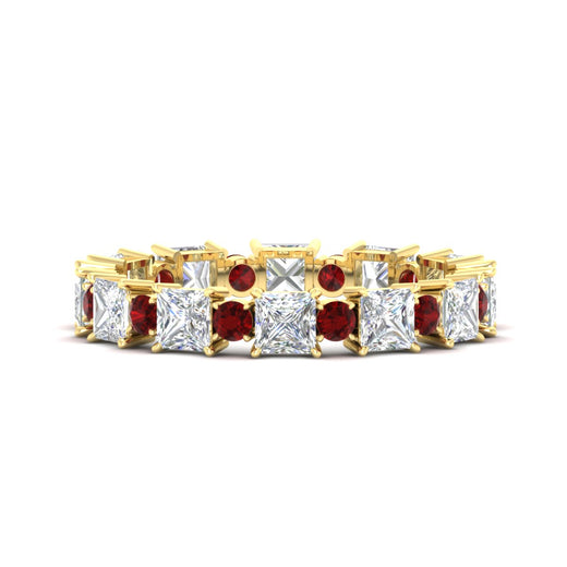 2.50-carat-art-deco-princess-diamond-eternity-band-with-ruby-in-yellow-gold-fdewb10256prgrudrsleep-3.00mm-nl-yg
