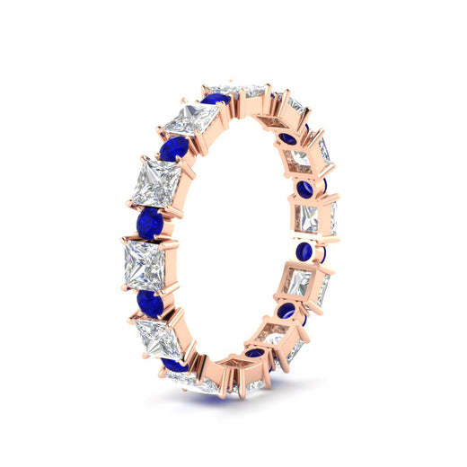 2.50-carat-art-deco-princess-diamond-eternity-band-with-sapphire-in-rose-gold-fdewb10256prgsablangle2-3.00mm-nl-rg