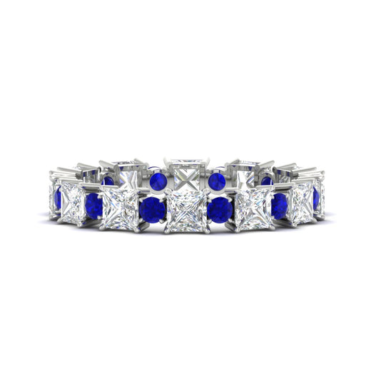 2.50-carat-art-deco-princess-diamond-eternity-band-with-sapphire-in-white-gold-fdewb10256prgsablsleep-3.00mm-nl-wg