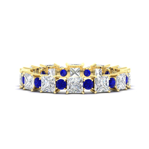 2.50-carat-art-deco-princess-diamond-eternity-band-with-sapphire-in-yellow-gold-fdewb10256prgsablsleep-3.00mm-nl-yg