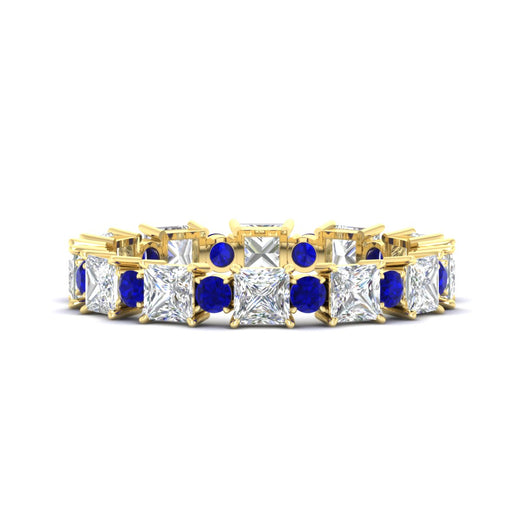2.50-carat-art-deco-princess-diamond-eternity-band-with-sapphire-in-yellow-gold-fdewb10256prgsablsleep-3.00mm-nl-yg