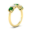 Load image into Gallery viewer, 2.50-carat-five-stone-diamond-and-emerald-wedding-ring-in-yellow-gold-FDENS141ROBGEMGRANGLE3-2.50CT-NL-YG