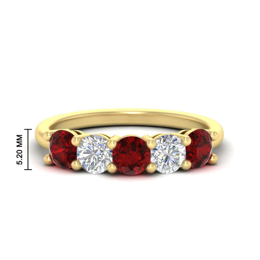 2.50-carat-five-stone-diamond-and-ruby-wedding-ring-in-yellow-gold-FDENS141ROBGRUDRANGLE3-2.50CT-NL-YG