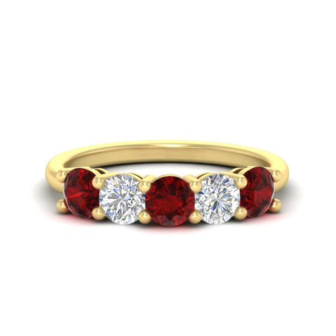 2.50-carat-five-stone-diamond-and-ruby-wedding-ring-in-yellow-gold-FDENS141ROBGRUDRANGLE3-2.50CT-NL-YG