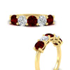 Load image into Gallery viewer, 2.50-carat-five-stone-diamond-and-ruby-wedding-ring-in-yellow-gold-FDENS141ROBGRUDRANGLE3-2.50CT-NL-YG