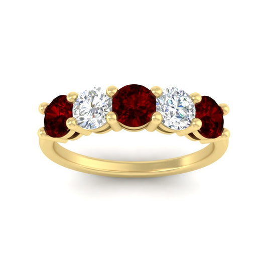 2.50-carat-five-stone-diamond-and-ruby-wedding-ring-in-yellow-gold-FDENS141ROBGRUDRANGLE3-2.50CT-NL-YG