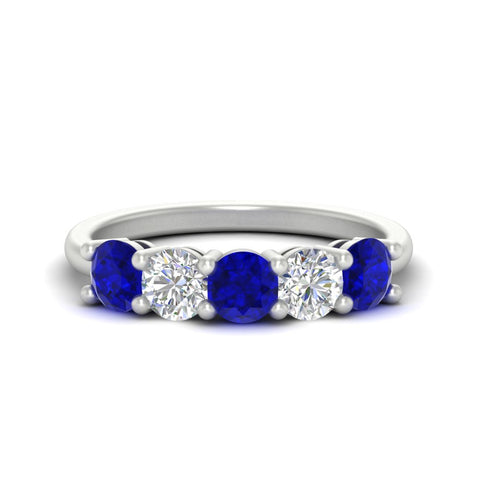 2.50-carat-five-stone-diamond-and-sapphire-wedding-ring-in-white-gold-FDENS141ROBGSABLANGLE3-2.50CT-NL-WG