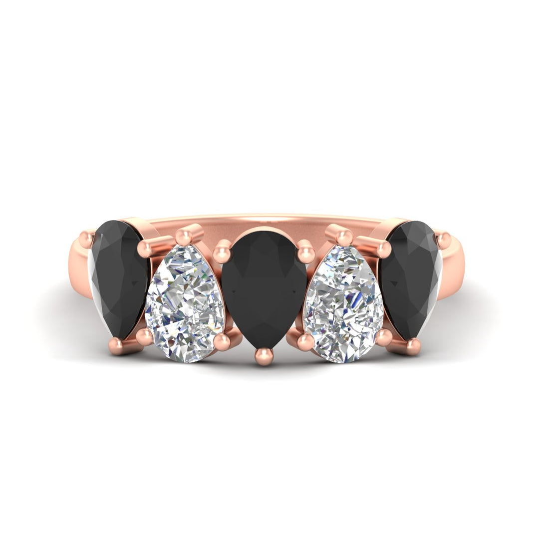 2.50-carat-five-stone-pear-wedding-black-diamond-band-in-rose-gold-fdwb8008peblacksleep-2.50ct-nl-rg.jpg