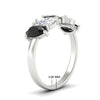 Load image into Gallery viewer, 2.50-carat-five-stone-pear-wedding-black-diamond-band-in-white-gold-fdwb8008peblackangle2-2.50ct-nl-wg-hw.jpg