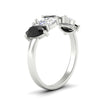 Load image into Gallery viewer, 2.50-carat-five-stone-pear-wedding-black-diamond-band-in-white-gold-fdwb8008peblackangle2-2.50ct-nl-wg.jpg