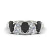 Load image into Gallery viewer, 2.50-carat-five-stone-pear-wedding-black-diamond-band-in-white-gold-fdwb8008peblacksleep-2.50ct-nl-wg.jpg