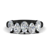 Load image into Gallery viewer, 2.50-carat-five-stone-pear-wedding-diamond-band-in-black-gold-fdwb8008pesleep-2.50ct-nl-bg