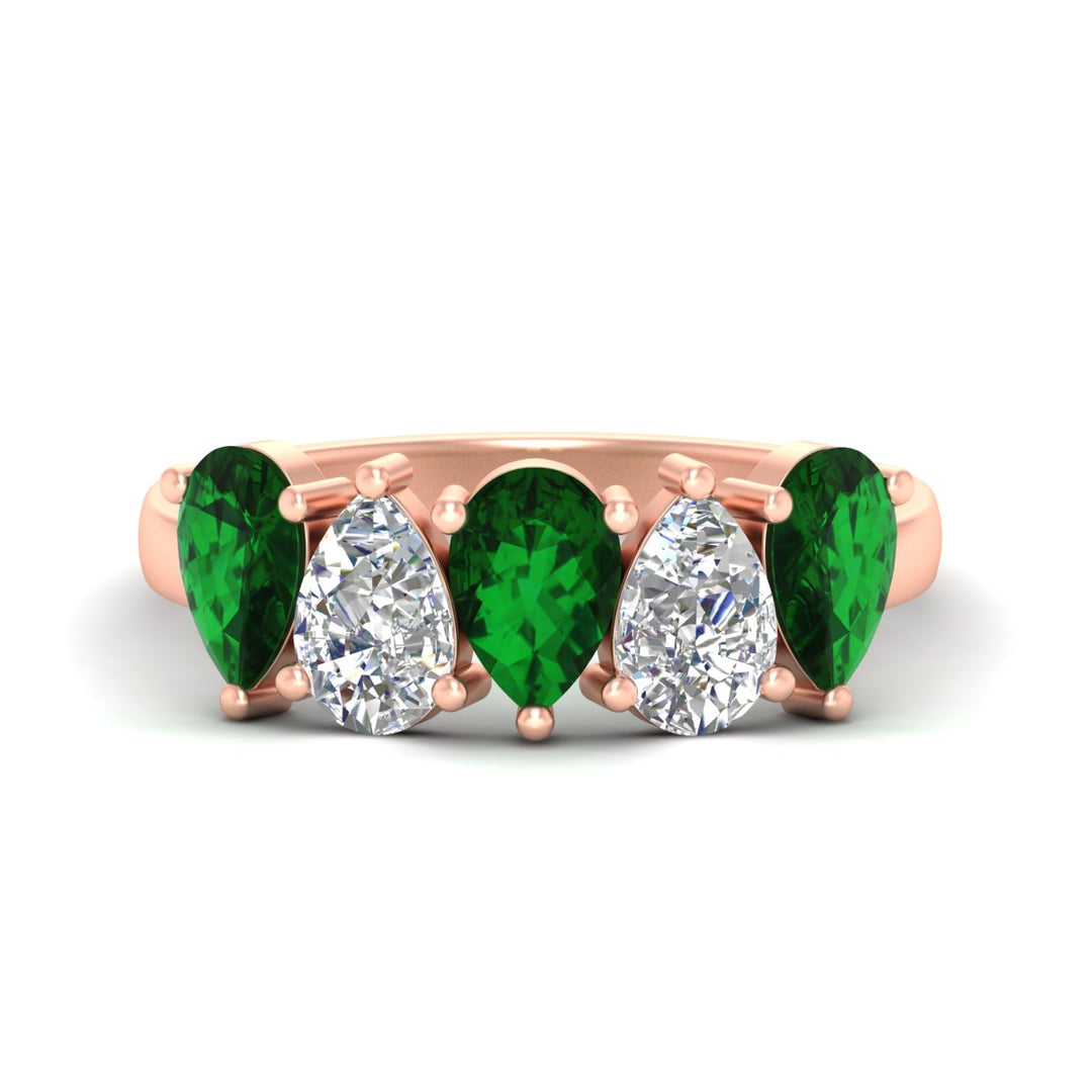 2.50-carat-five-stone-pear-wedding-emerald-band-in-rose-gold-fdwb8008pegemgrsleep-2.50ct-nl-rg.jpg