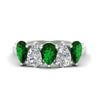 Load image into Gallery viewer, 2.50-carat-five-stone-pear-wedding-emerald-band-in-white-gold-fdwb8008pegemgrsleep-2.50ct-nl-wg.jpg