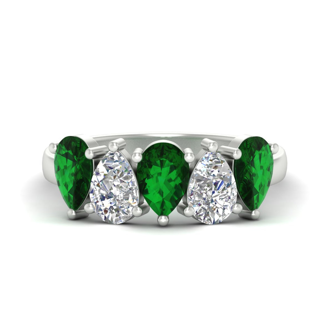 2.50-carat-five-stone-pear-wedding-emerald-band-in-white-gold-fdwb8008pegemgrsleep-2.50ct-nl-wg.jpg