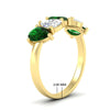 Load image into Gallery viewer, 2.50-carat-five-stone-pear-wedding-emerald-band-in-yellow-gold-fdwb8008pegemgrangle2-2.50ct-nl-yg-hw.jpg