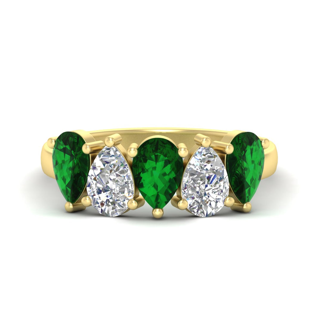 2.50-carat-five-stone-pear-wedding-emerald-band-in-yellow-gold-fdwb8008pegemgrsleep-2.50ct-nl-yg.jpg