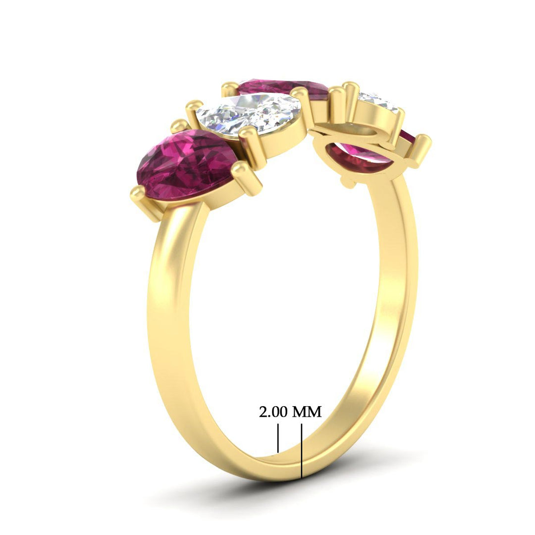 2.50-carat-five-stone-pear-wedding-pink-sapphire-band-in-yellow-gold-fdwb8008pegsadrpiangle2-2.50ct-nl-yg-hw.jpg