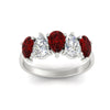 Load image into Gallery viewer, 2.50-carat-five-stone-pear-wedding-ruby-band-in-white-gold-fdwb8008pegrudrangle5-2.50ct-nl-wg.jpg