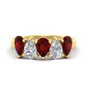 Load image into Gallery viewer, 2.50-carat-five-stone-pear-wedding-ruby-band-in-yellow-gold-fdwb8008pegrudrsleep-2.50ct-nl-yg.jpg