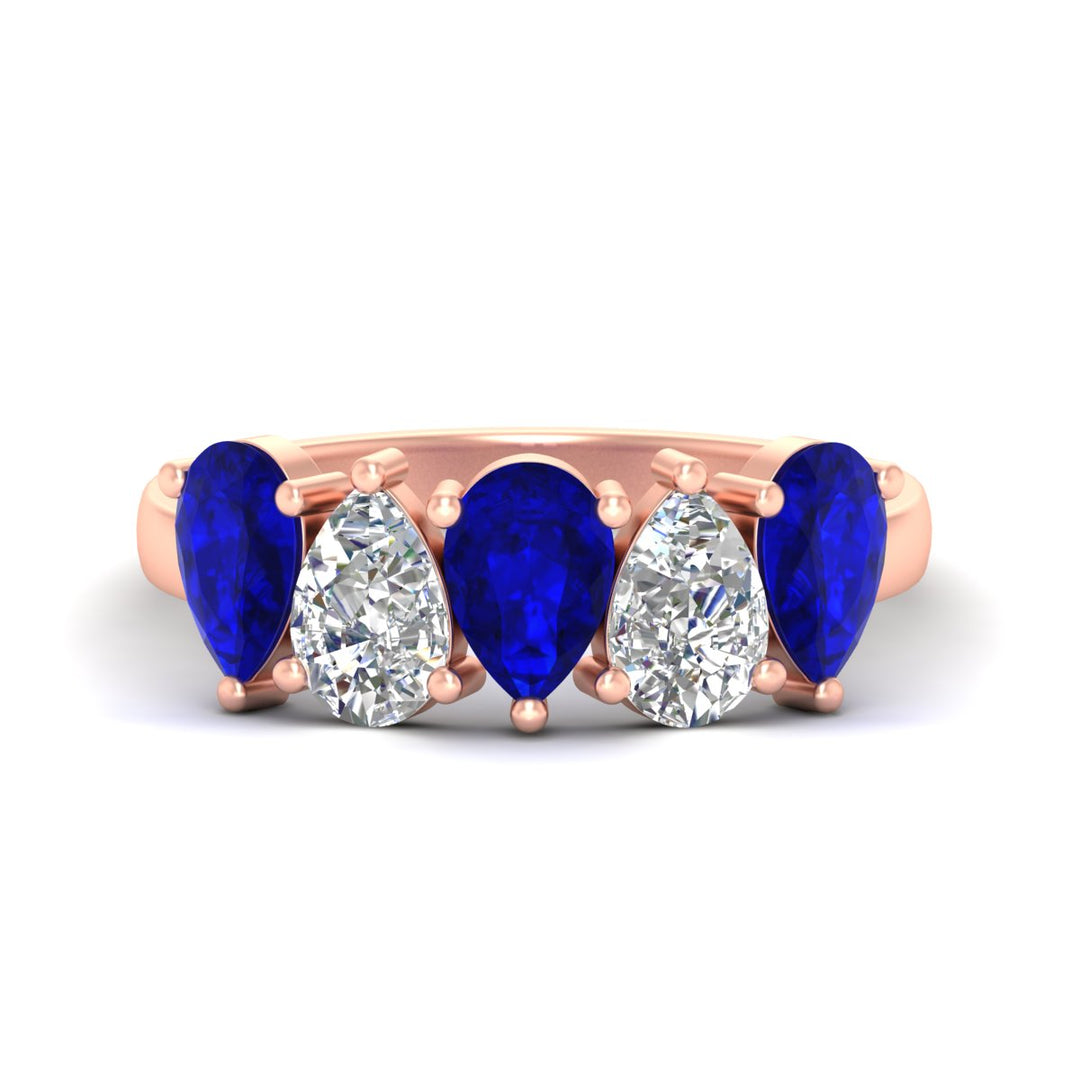 2.50-carat-five-stone-pear-wedding-sapphire-band-in-rose-gold-fdwb8008pegsablsleep-2.50ct-nl-rg.jpg